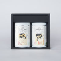 Juego de Té orgánico para regalo <Té verde orgánico Yame SENCHA,  Té Hojicha orgánico Yame>